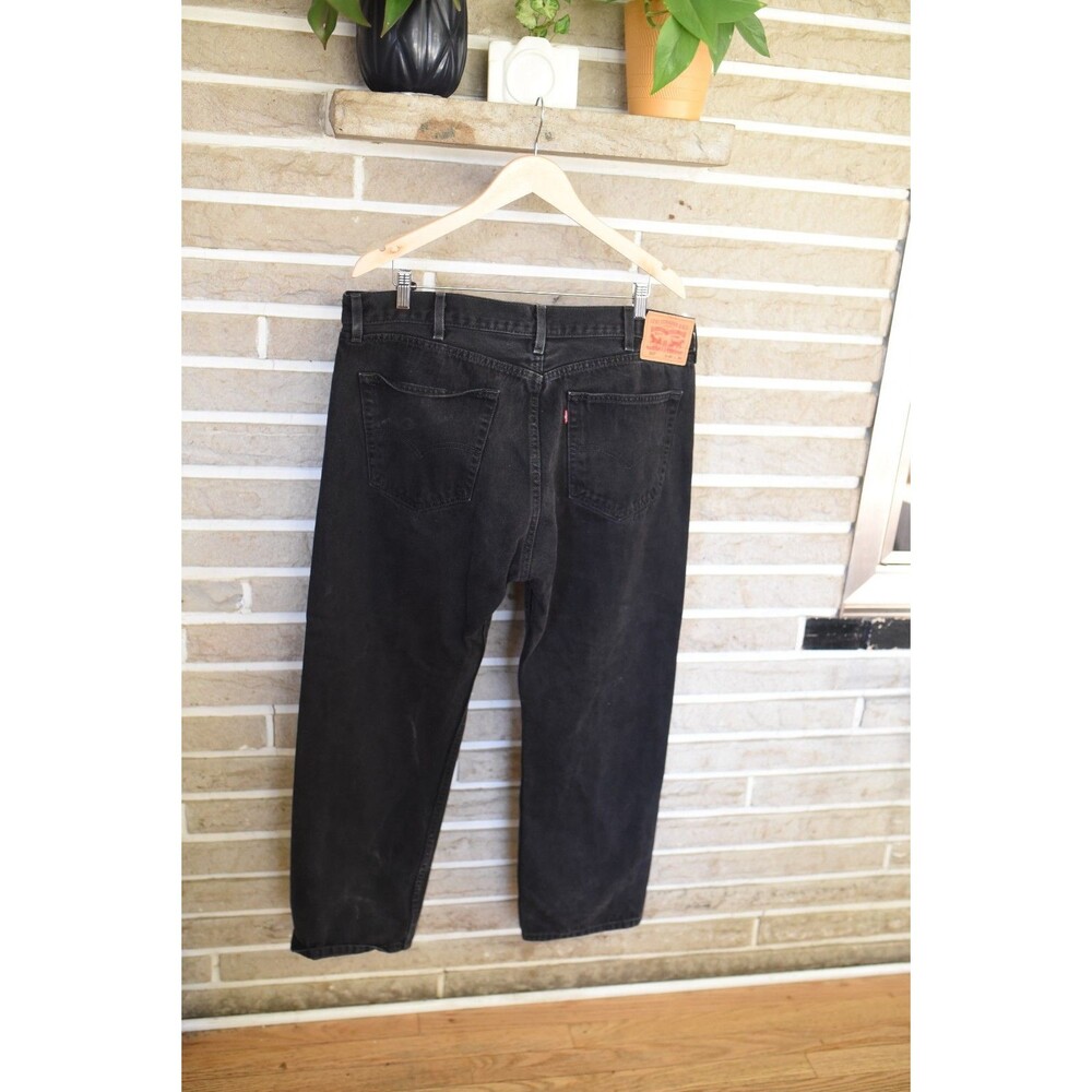 Vintage Levis 505 Jeans Mens 40X30 Black Denim